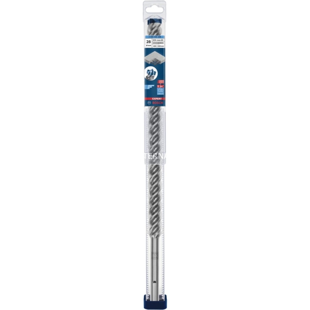 Bosch Expert SDS MAX 8X Concrete 4 Cutter Carbide Head SDS Max Drill Bit 28mm 520mm Pack of 1