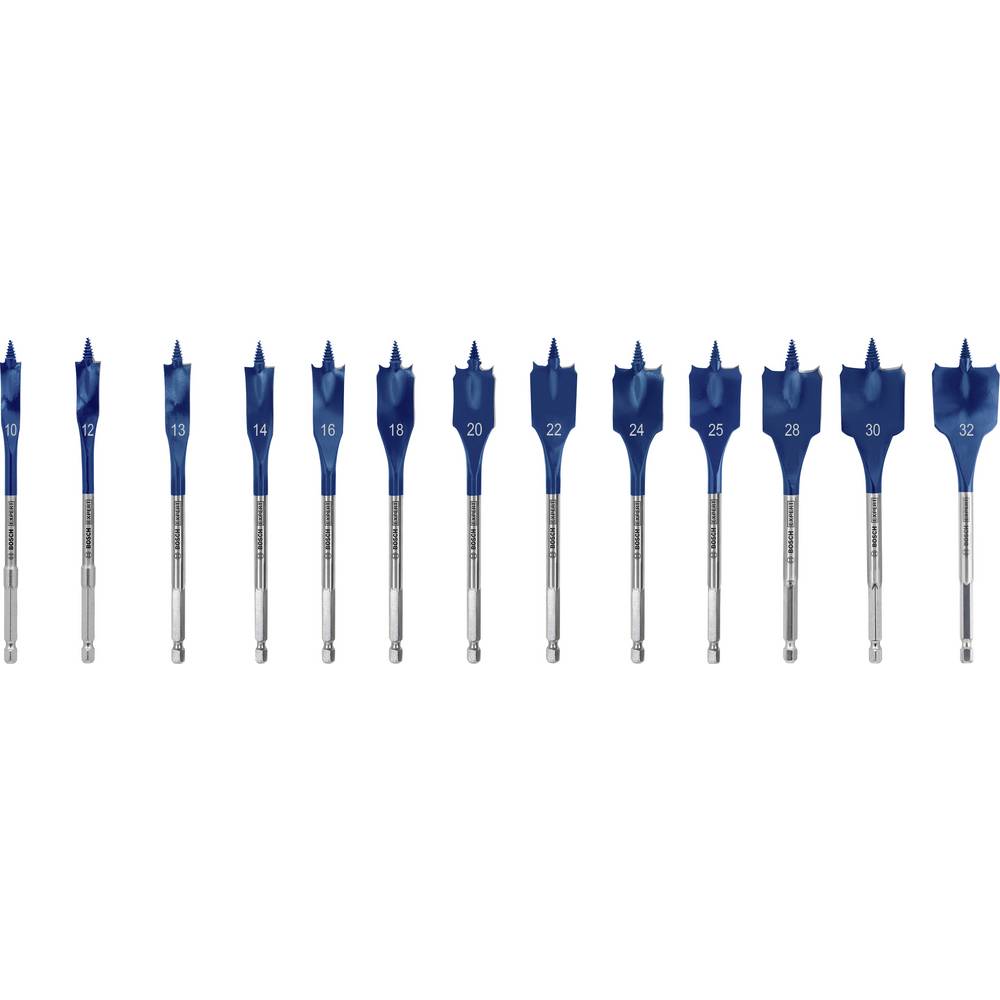Bosch Expert 13 Piece Self Cut Speed Flat Spade Drill Bit Set