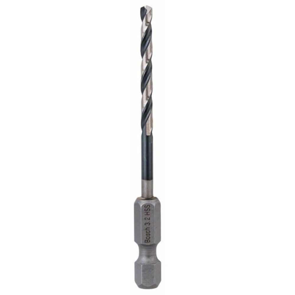 Bosch HSS Hex Shank Drill Bit 3.2mm Pack of 1