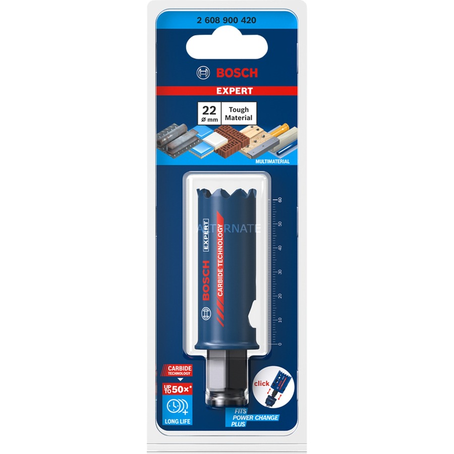 Bosch Expert Power Change Endurance Heavy Duty Carbide Holesaw 22mm
