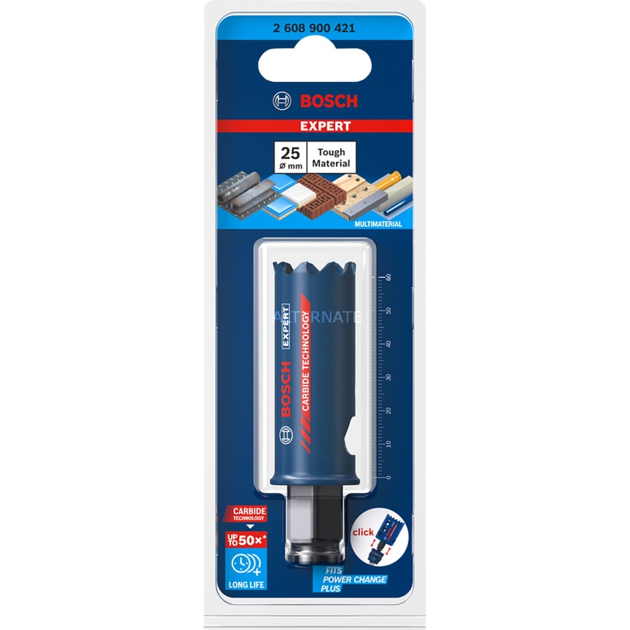 Bosch Expert Power Change Endurance Heavy Duty Carbide Holesaw 25mm