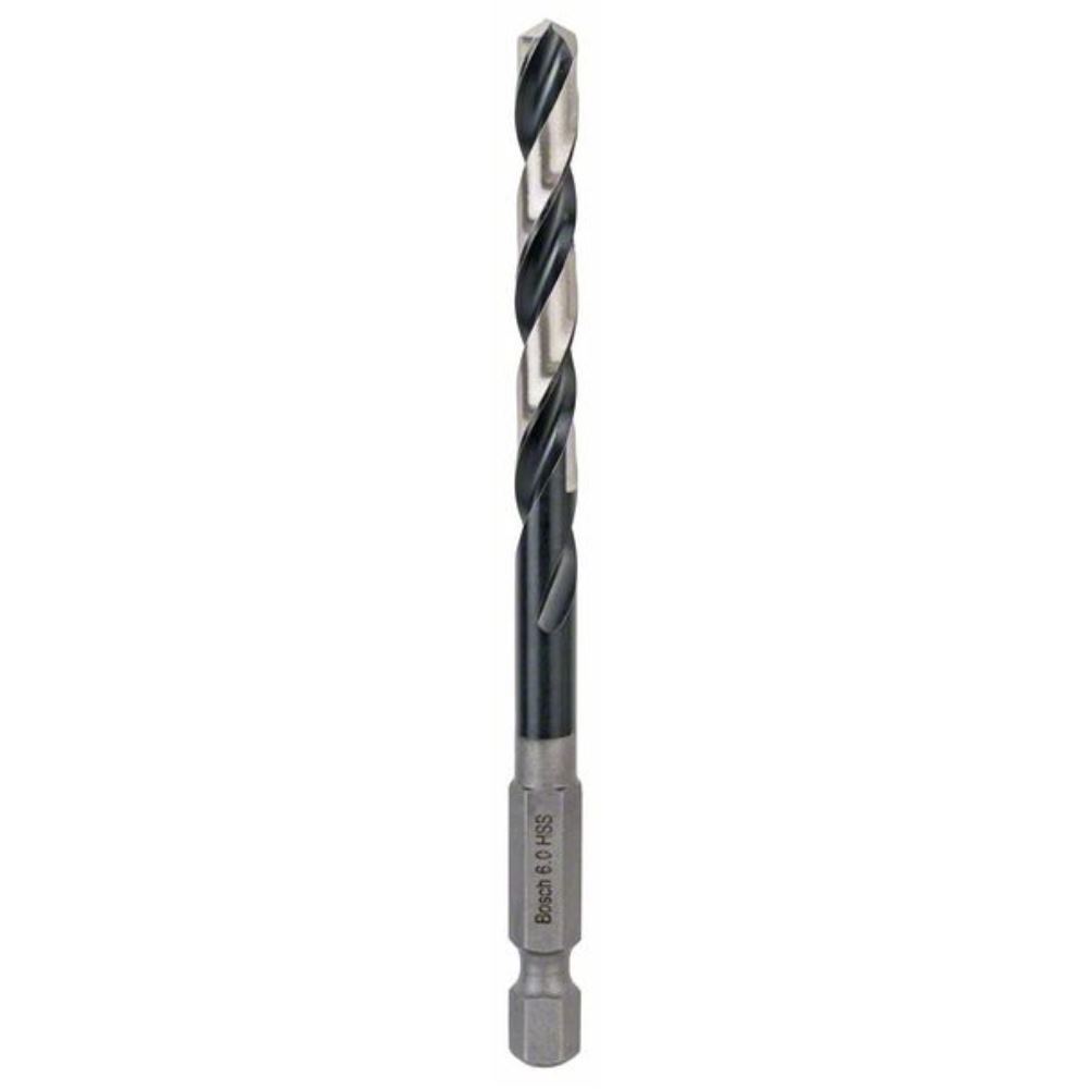 Bosch HSS Hex Shank Drill Bit 6mm Pack of 1