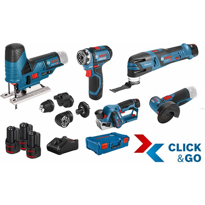 Bosch 0615A0017D 5tlg. 12V:2xGBA+GBA+GAL+XL-Boxx (0615A0017D)