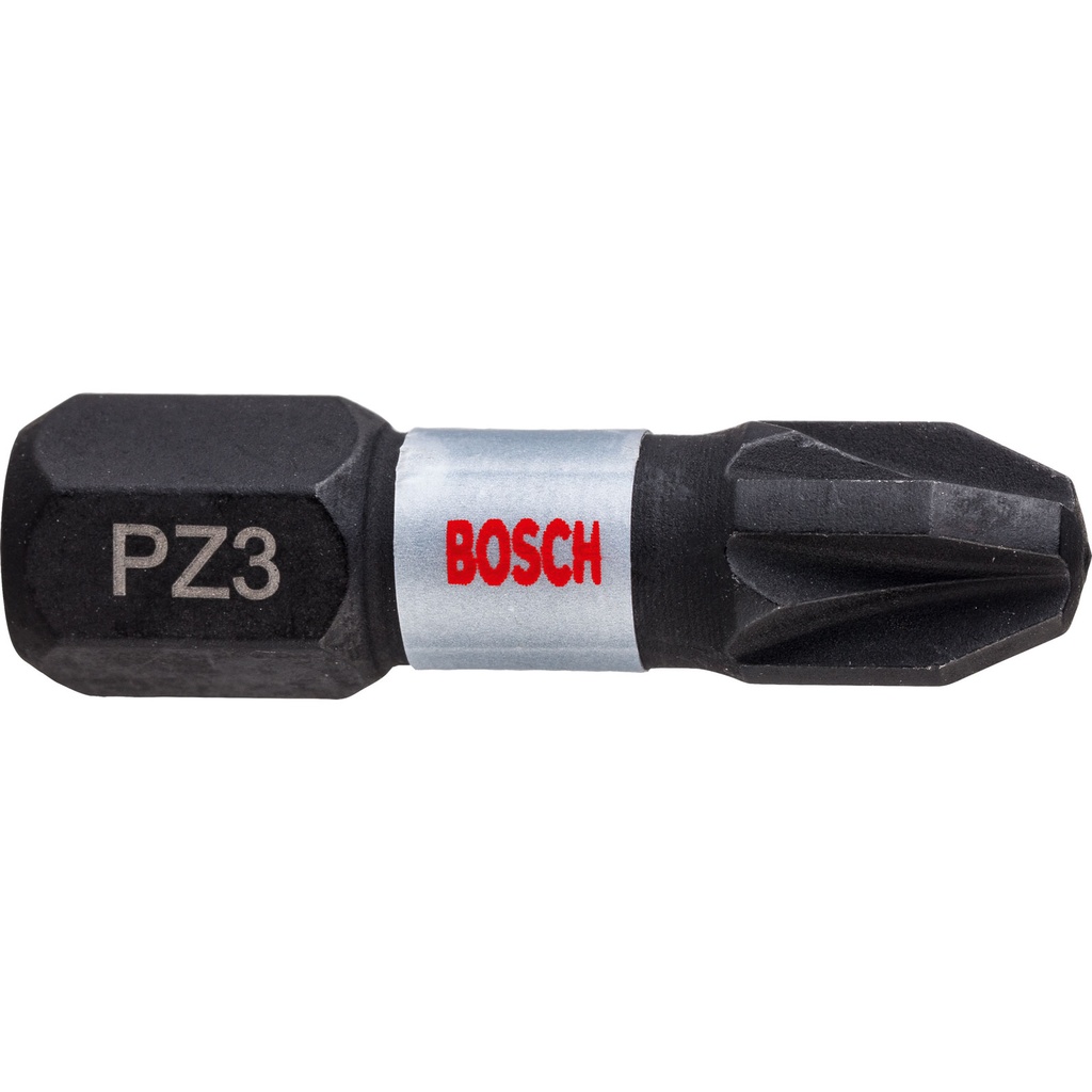 Bosch Impact Control Torsion Pozi Screwdriver Bits PZ3 25mm Pack of 2