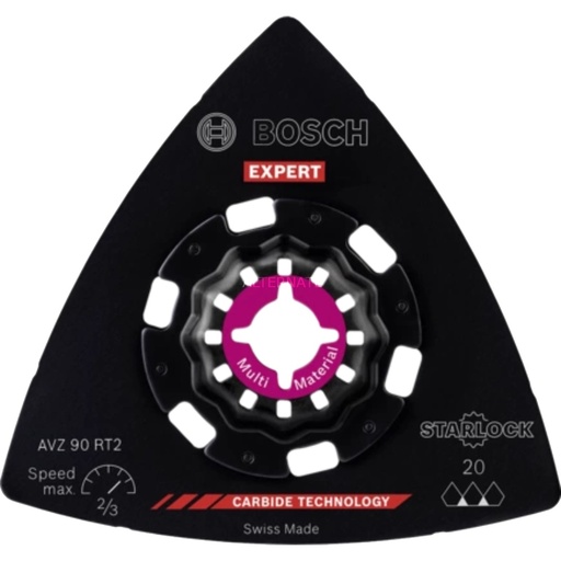 [260900045] Bosch Expert AVZ 90 RT Starlock Oscillating Multi Tool Sanding Plate 90mm 20g Pack of 1