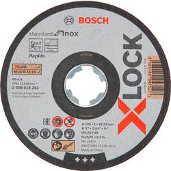 [2608619262] Bosch X Lock Inox Flat Thin Metal Fast Cutting Disc 125mm Pack of 10