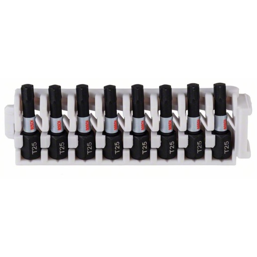 [2608522381] Bosch Accessories 2608522381 2608522381 Schrauberbit-Set Impact Control, 8-teilig, Mit T25, 25 Mm 2