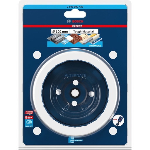 [2608900439] Bosch Expert Power Change Endurance Heavy Duty Carbide Holesaw 102mm