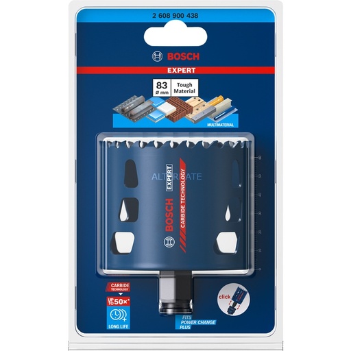 [2608900438] Bosch Expert Power Change Endurance Heavy Duty Carbide Holesaw 83mm