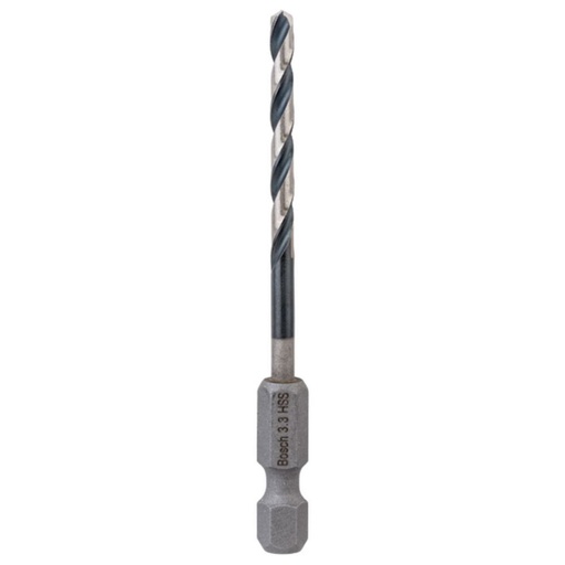 [2608577050] Bosch HSS Hex Shank Drill Bit 3.3mm Pack of 1