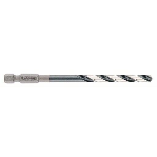 [2608577057] Bosch HSS Hex Shank Drill Bit 5.5mm Pack of 1