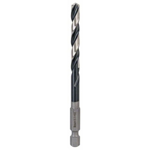 [2608577058] Bosch HSS Hex Shank Drill Bit 6mm Pack of 1