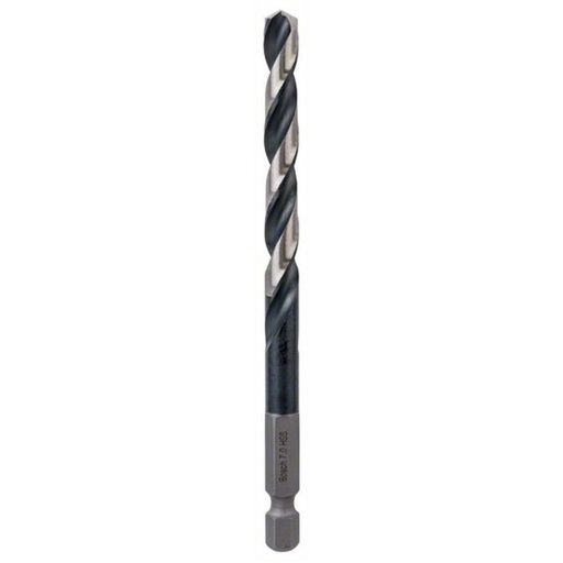 [2608577060] Bosch HSS Hex Shank Drill Bit 7mm Pack of 1