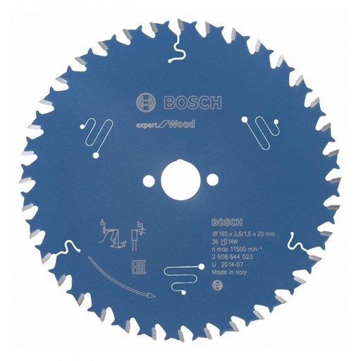[2608644023] Bosch Expert Wood Cutting Saw Blade 165mm 36T 20mm