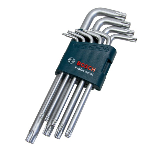 [132] Bosch Professional 9 Piece Allen Keys Set Torx