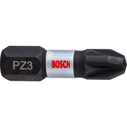 [2608522402] Bosch Impact Control Torsion Pozi Screwdriver Bits PZ3 25mm Pack of 2