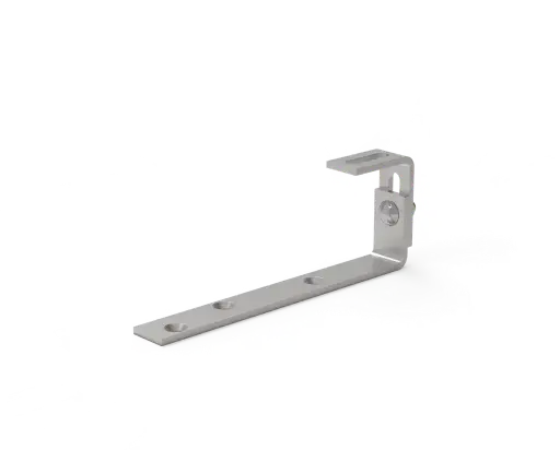 [1AHM15DE002] CROCHET DE TOIT SIMPLE REGLABLE ARDOISE INOX PLAT